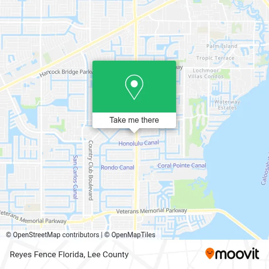 Reyes Fence Florida map