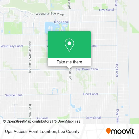 Ups Access Point Location map