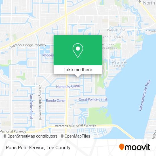 Pons Pool Service map