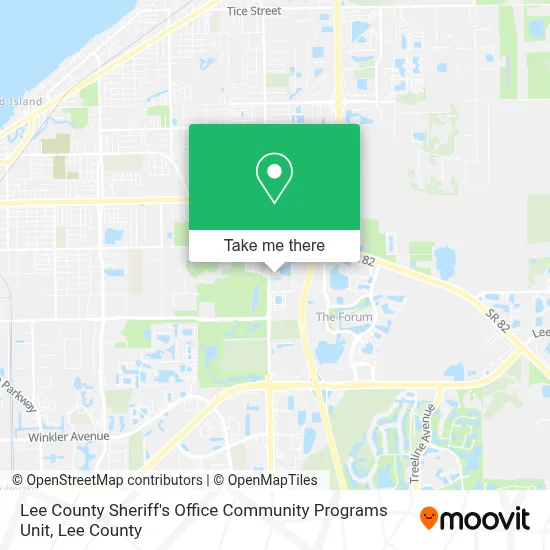 Lee County Sheriff's Office Community Programs Unit map