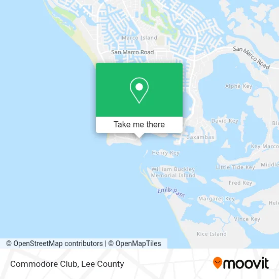 Commodore Club map