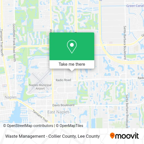 Waste Management - Collier County map