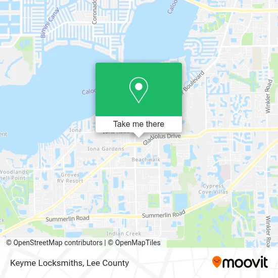 Keyme Locksmiths map