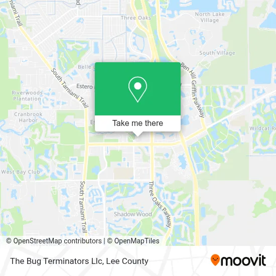 The Bug Terminators Llc map