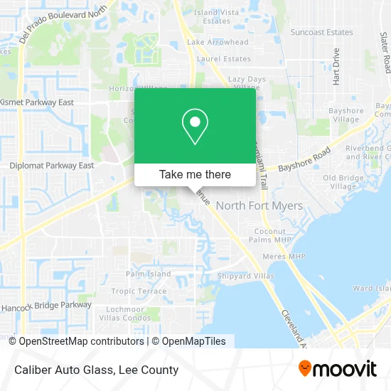 Caliber Auto Glass map