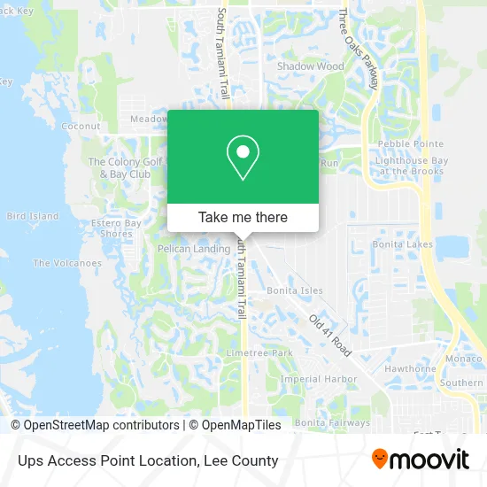 Ups Access Point Location map