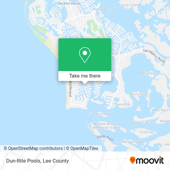 Dun-Rite Pools map