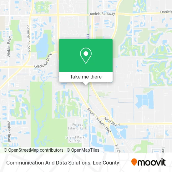 Communication And Data Solutions map