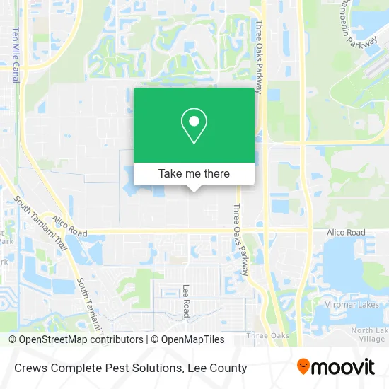 Crews Complete Pest Solutions map