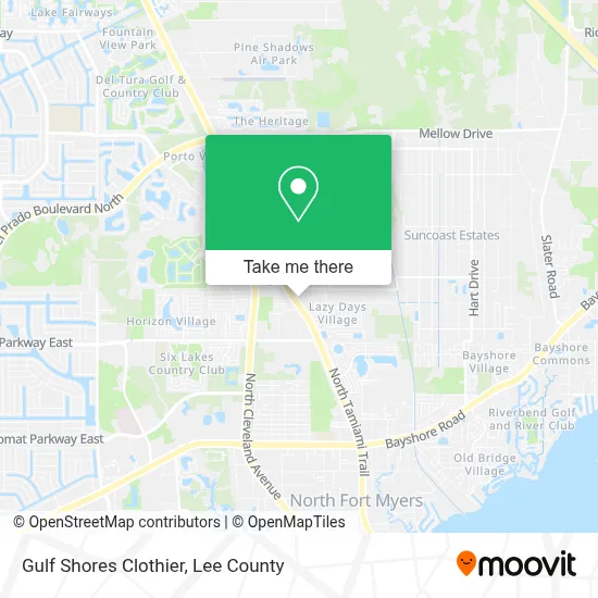 Gulf Shores Clothier map