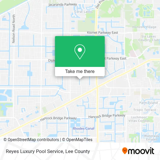 Reyes Luxury Pool Service map