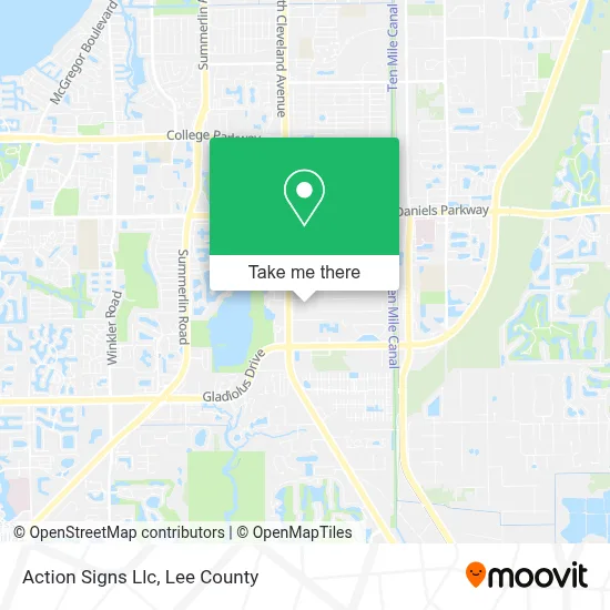 Action Signs Llc map