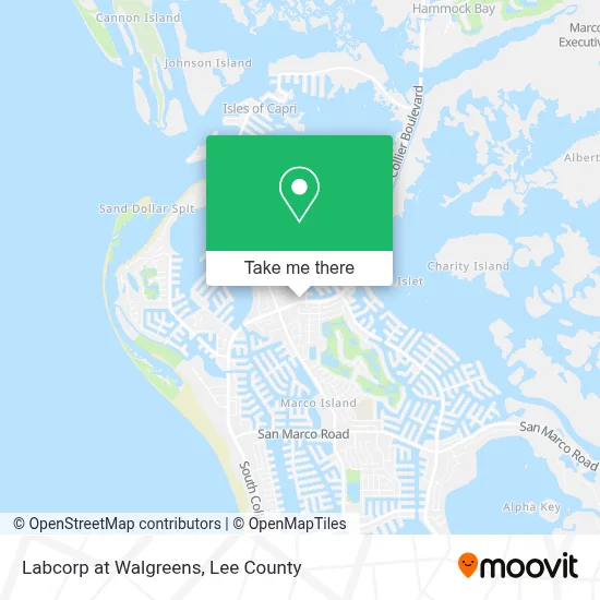 Labcorp at Walgreens map