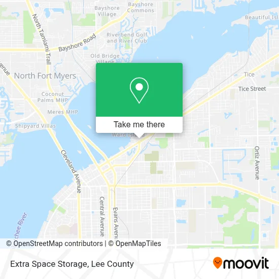 Extra Space Storage map