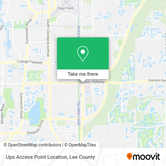 Ups Access Point Location map