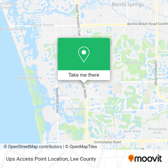 Ups Access Point Location map