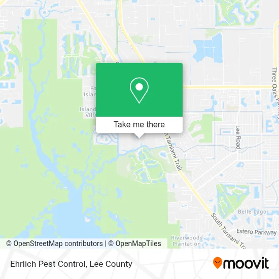 Ehrlich Pest Control map