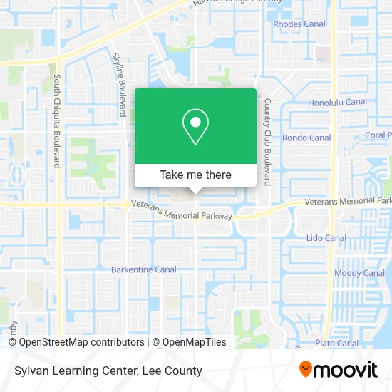 Sylvan Learning Center map