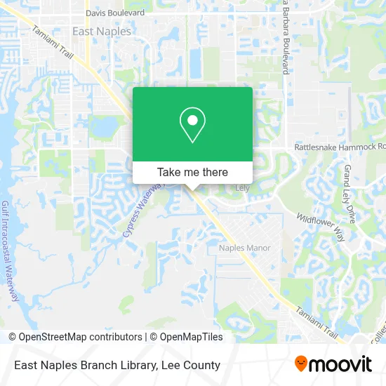 East Naples Branch Library map
