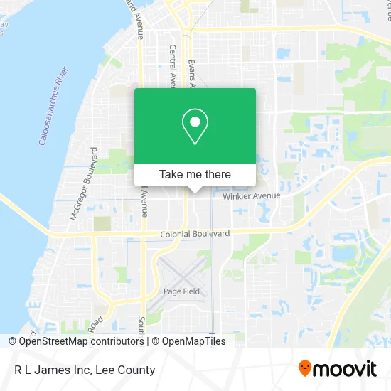 R L James Inc map