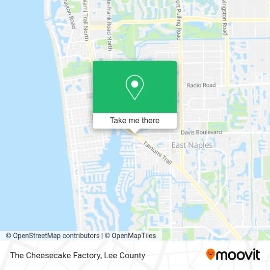 The Cheesecake Factory map