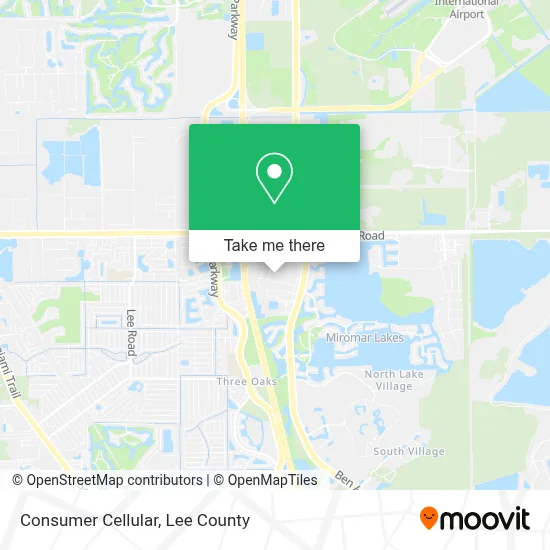 Consumer Cellular map