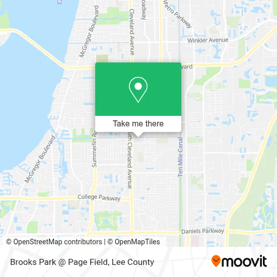Brooks Park @ Page Field map