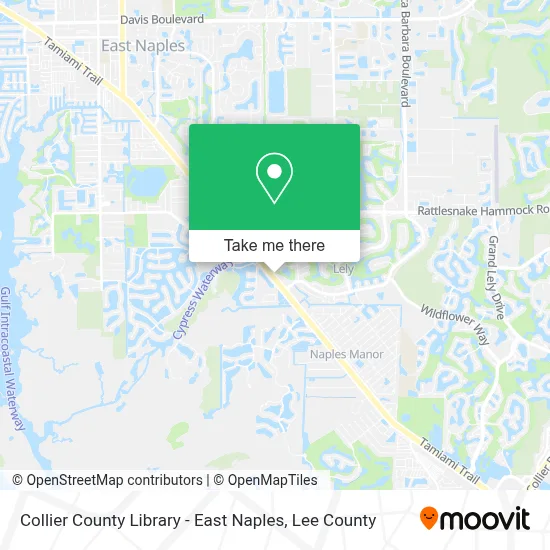 Collier County Library - East Naples map