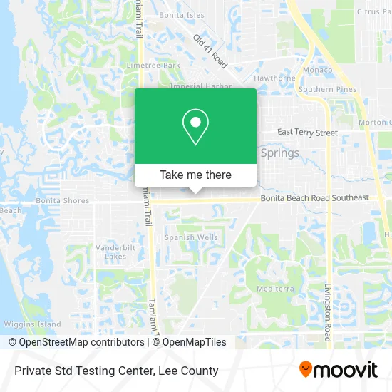 Private Std Testing Center map