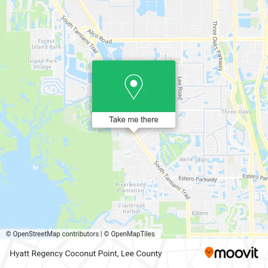Hyatt Regency Coconut Point map