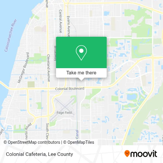 Colonial Cafeteria map