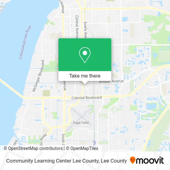 Community Learning Center Lee County map