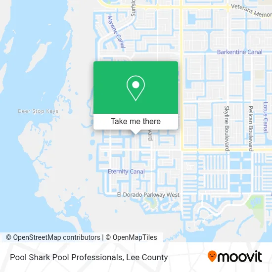 Pool Shark Pool Professionals map
