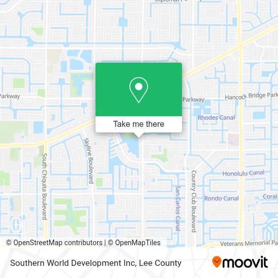 Southern World Development Inc map
