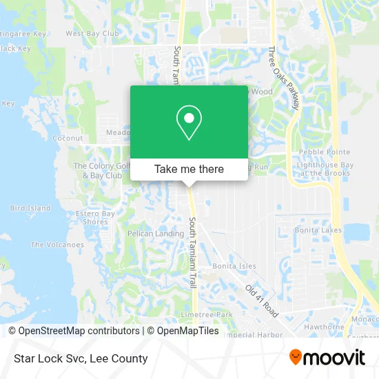 Star Lock Svc map