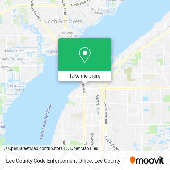 Lee County Code Enforcement Office map