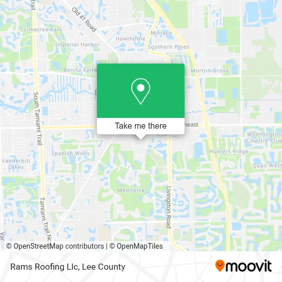 Rams Roofing Llc map