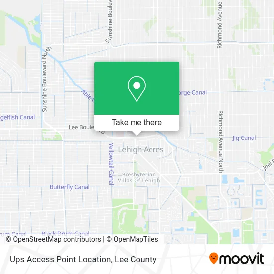 Ups Access Point Location map