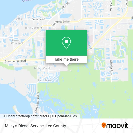 Miley's Diesel Service map