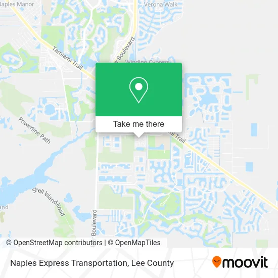 Naples Express Transportation map