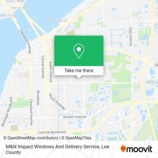 M&N Impact Windows And Delivery Service map