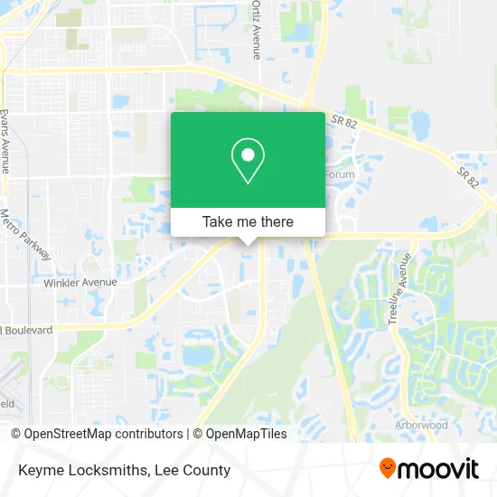 Keyme Locksmiths map