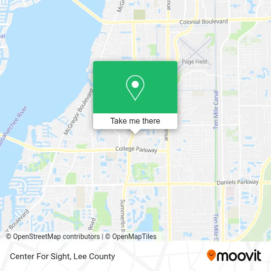 Center For Sight map