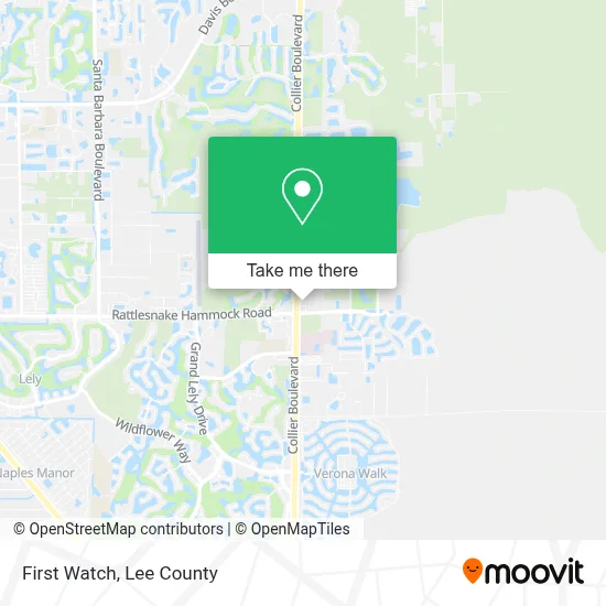 First Watch map