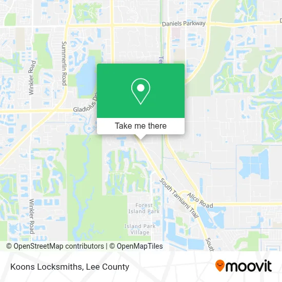 Koons Locksmiths map