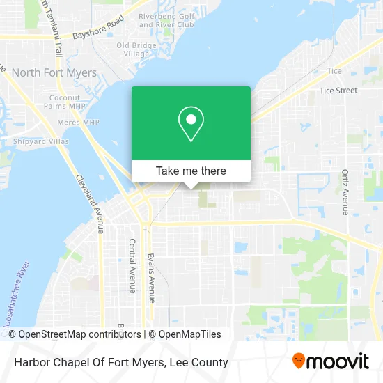 Harbor Chapel Of Fort Myers map