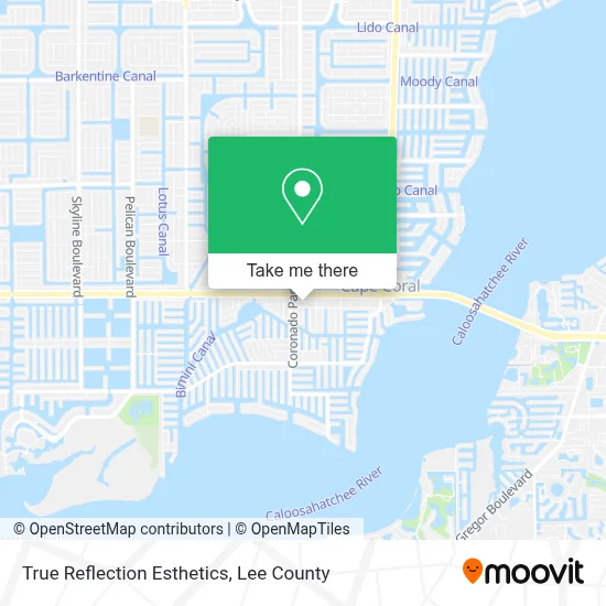 True Reflection Esthetics map