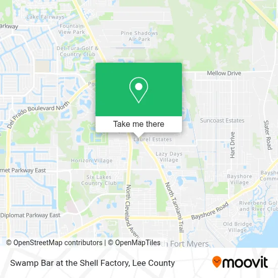 Swamp Bar at the Shell Factory map