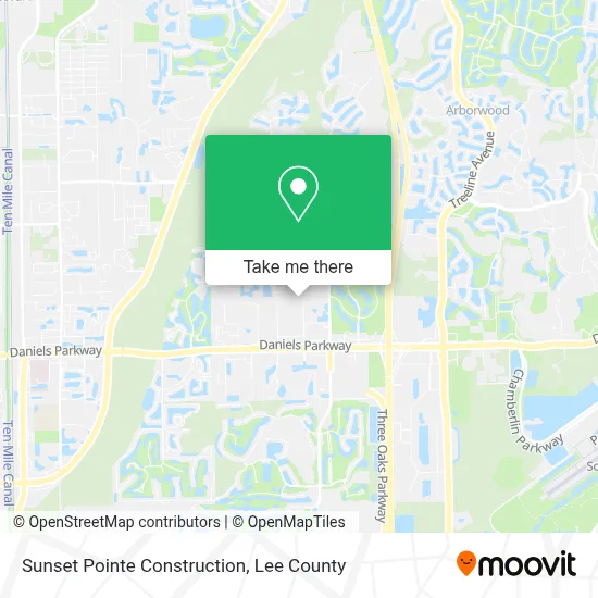 Sunset Pointe Construction map