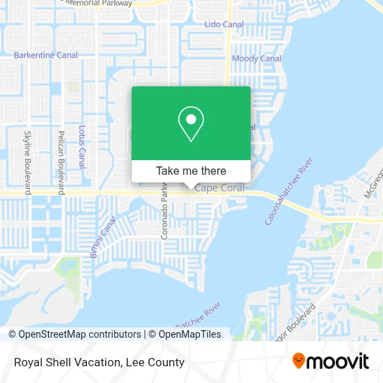 Royal Shell Vacation map